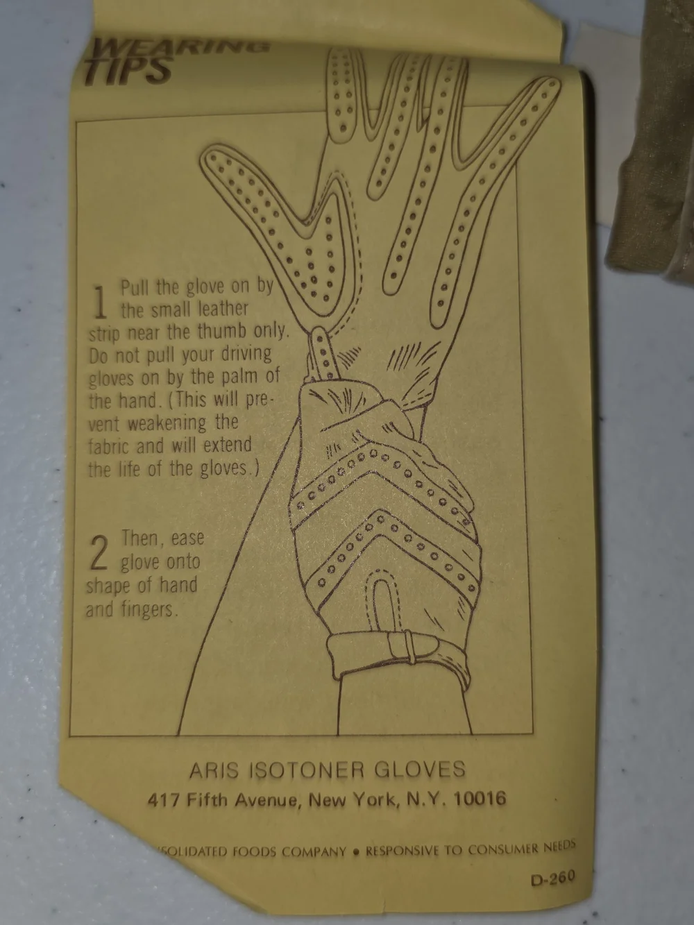 Vintage Aris Isotoner 500 Driving Gloves Camel Tan Stretch Leather OSFM